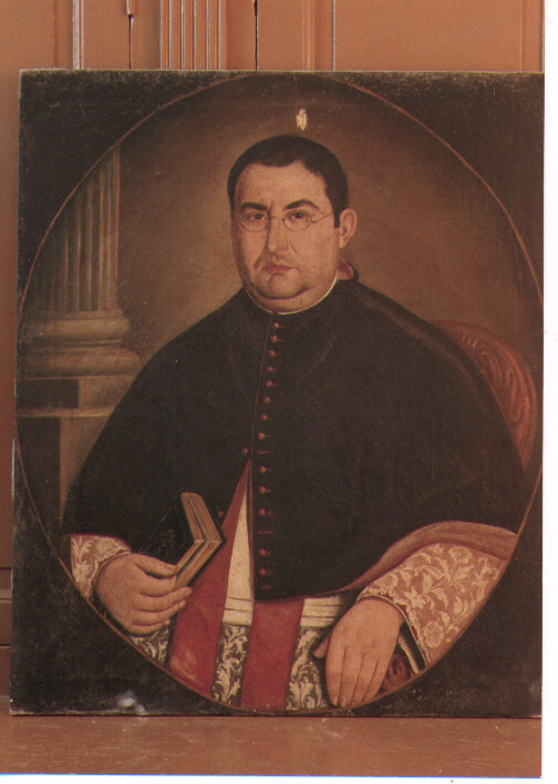 ritratto di ecclesiastico (dipinto) - ambito Italia meridionale (seconda metà sec. XIX)