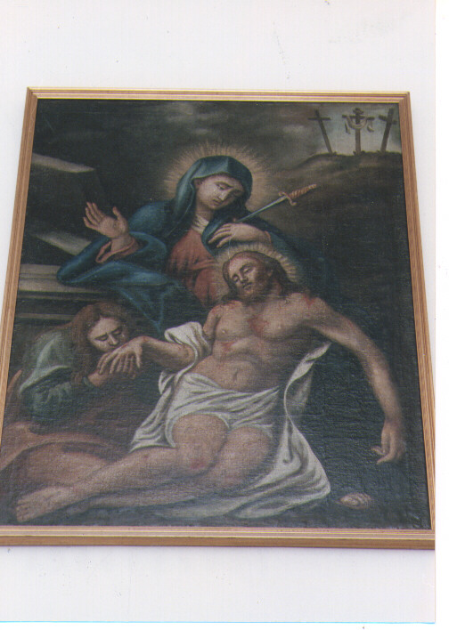 compianto sul Cristo morto (dipinto) - ambito dauno (sec. XVII)