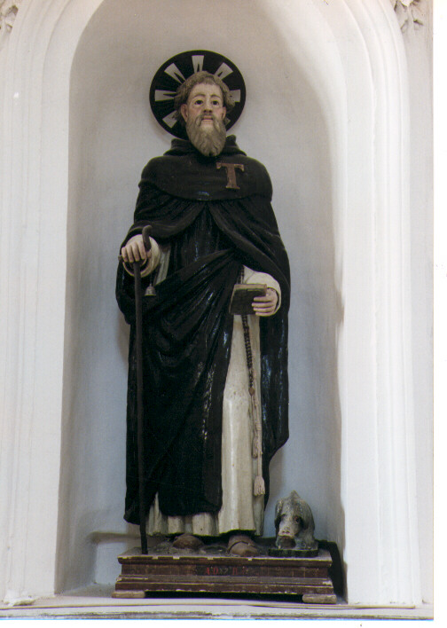 Sant'Antonio Abate (statua) - ambito Italia meridionale (seconda metà sec. XIX)