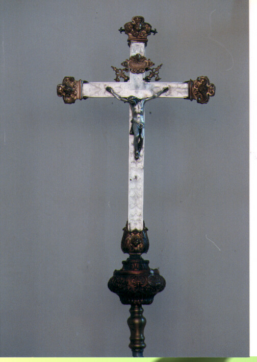 croce processionale - ambito Italia meridionale (prima metà sec. XVIII)