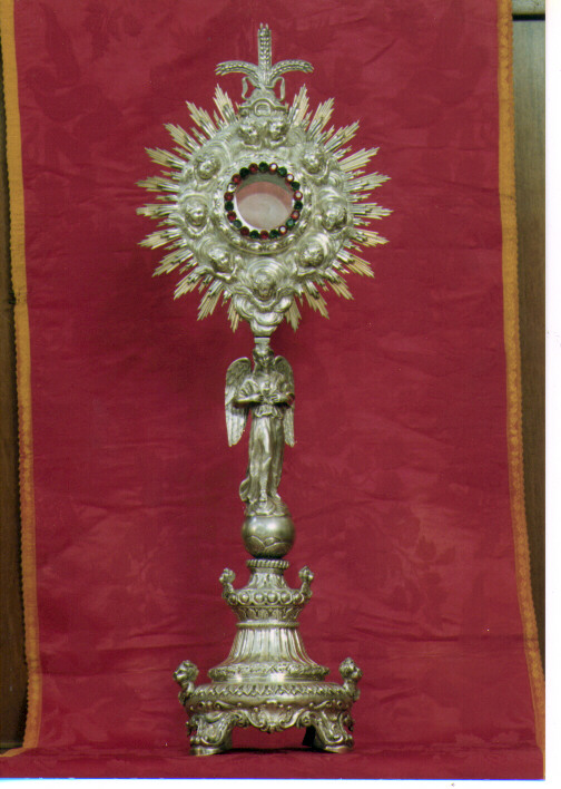 ostensorio - a raggiera - ambito napoletano (seconda metà sec. XVIII)