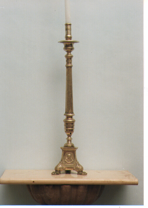 candeliere d'altare, serie - ambito Italia meridionale (fine/inizio secc. XIX/ XX)