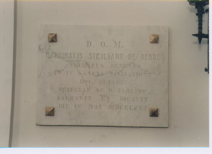 lapide - ambito Italia meridionale (sec. XIX)