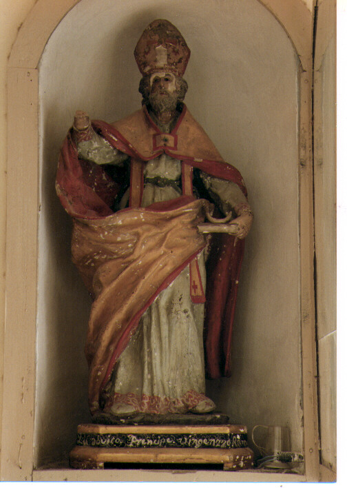 Santo vescovo (statua) - ambito Italia meridionale (sec. XIX)