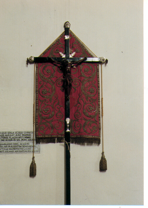 croce processionale - ambito napoletano (sec. XIX)