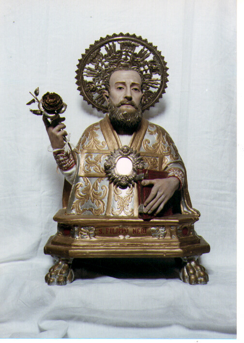 San Filippo Neri (busto) - ambito Italia meridionale (seconda metà sec. XIX)