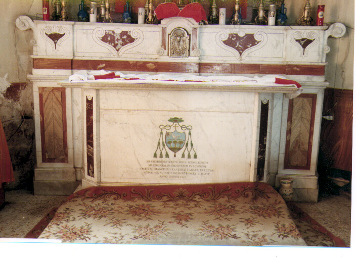 altare maggiore - manifattura Italia meridionale (sec. XIX)