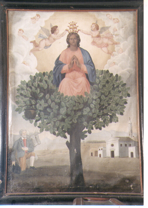 incoronazione di Maria Vergine (dipinto) - manifattura pugliese (sec. XIX)