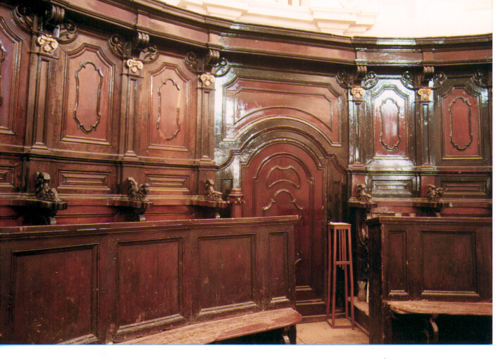 stalli del coro - ambito Italia meridionale (seconda metà sec. XVIII)