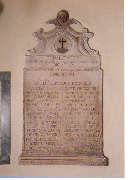 lapide documentaria - ambito pugliese (sec. XIX)