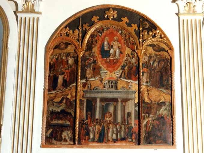 Trinità e santi (dipinto) - ambito Italia meridionale (seconda metà sec. XV)