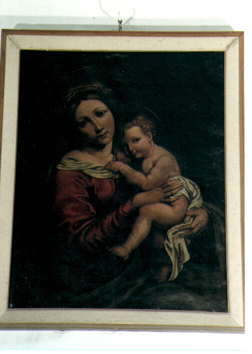 Madonna con Bambino (dipinto) - ambito Italia meridionale (secc. XVIII/ XIX)