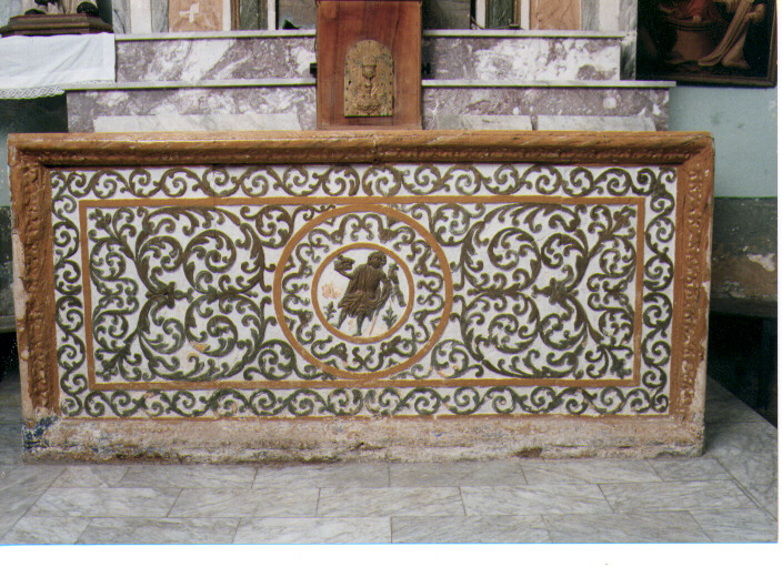 paliotto - ambito dauno (fine/inizio secc. XVII/ XVIII)
