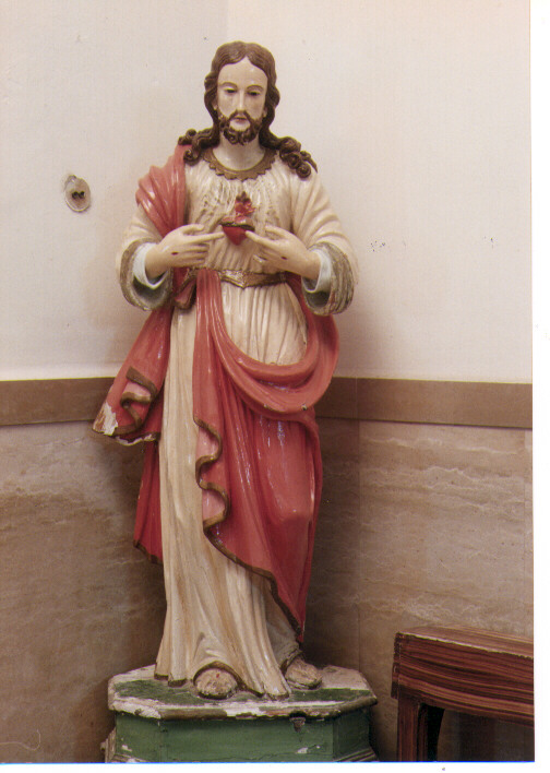 Sacro Cuore di Gesù (statua) - ambito Italia meridionale (secc. XIX/ XX)