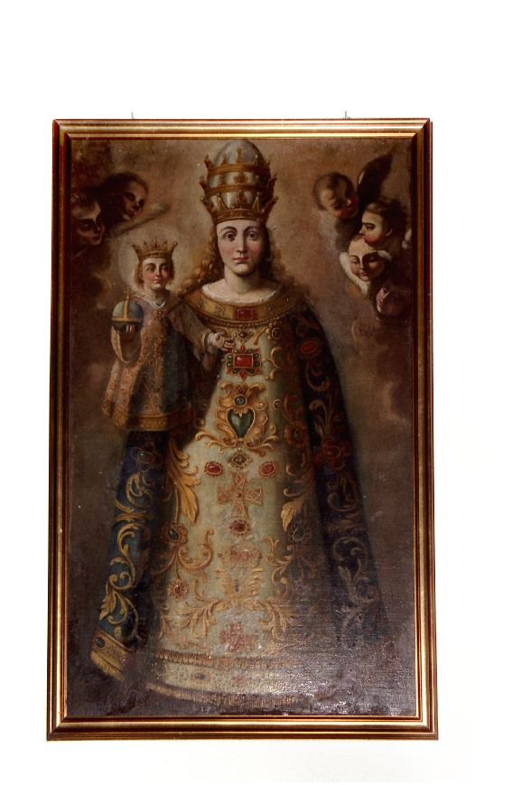 Madonna di Loreto, Madonna con Bambino (dipinto) - ambito Italia meridionale (fine sec. XIX)