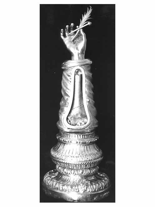 reliquiario antropomorfo - a braccio - ambito pugliese (sec. XIX)