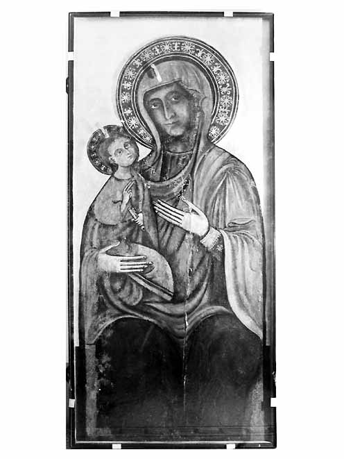 Madonna della Misericordia, Madonna con Bambino (dipinto) - ambito pugliese (secc. XIV/ XV)