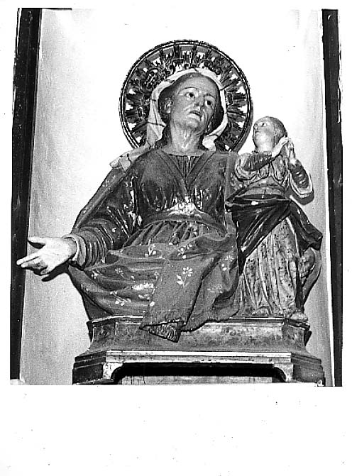 Maria Vergine bambina e Sant'Anna (busto) - ambito Italia meridionale (secc. XVIII/ XIX)