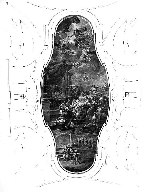 nascita di Maria Vergine (dipinto) di Calò Vito (sec. XVIII)