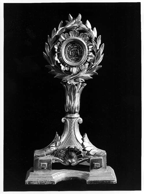 reliquiario - a ostensorio - ambito Italia meridionale (prima metà sec. XIX)