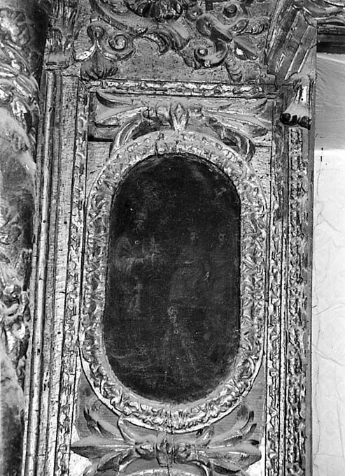 due cardinali, Pontefice e personaggio incoronato (dipinto) - ambito Italia meridionale (secc. XVII/ XVIII)