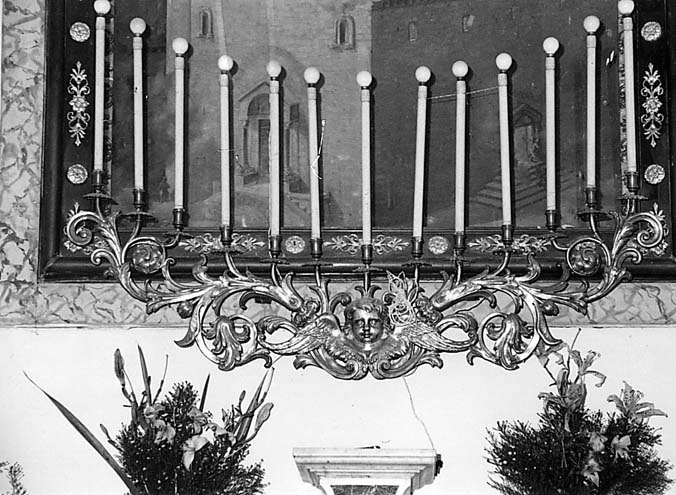 candelabro - ambito napoletano (secc. XIX/ XX)