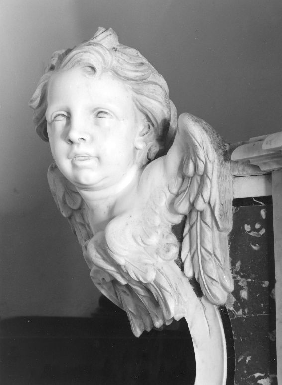 angelo capoaltare (scultura, elemento d'insieme) - ambito Italia meridionale (metà sec. XVIII)