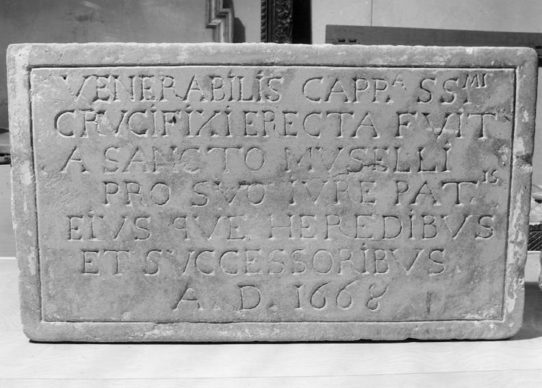 lapide documentaria - ambito Italia meridionale (sec. XVII)