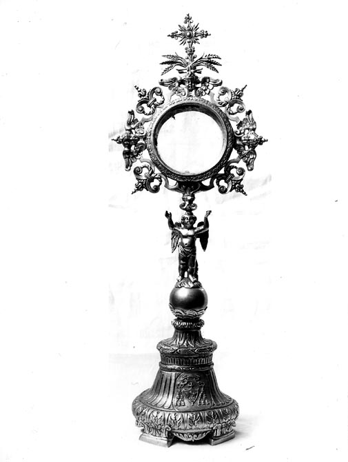 ostensorio - ambito napoletano (sec. XIX)