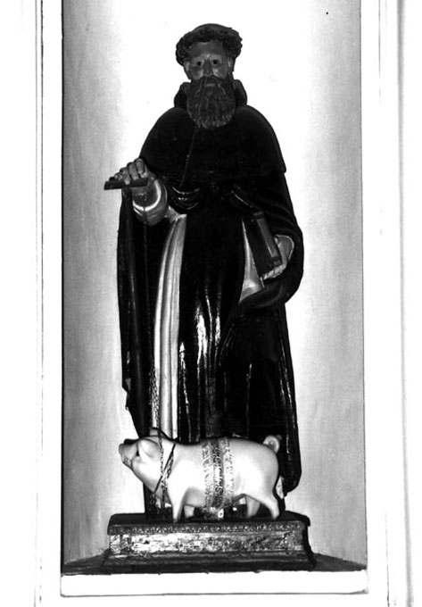 Sant'Antonio Abate (statua) - ambito pugliese (secc. XVII/ XVIII)