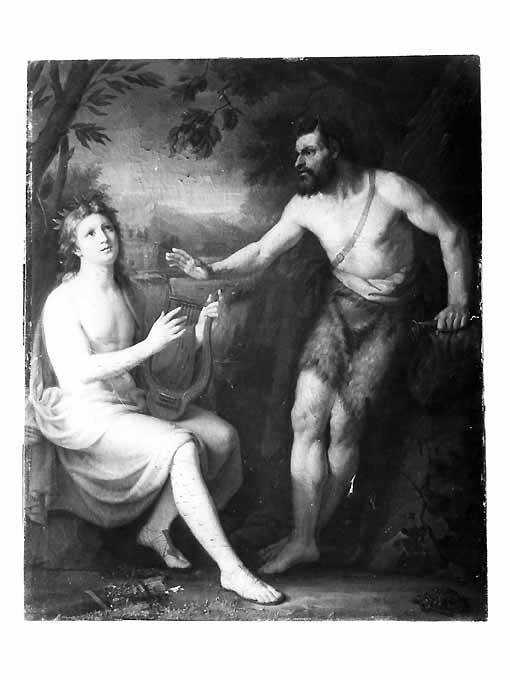 Apollo e Marsia (dipinto) di Altamura Francesco Saverio Raffaele (sec. XIX)