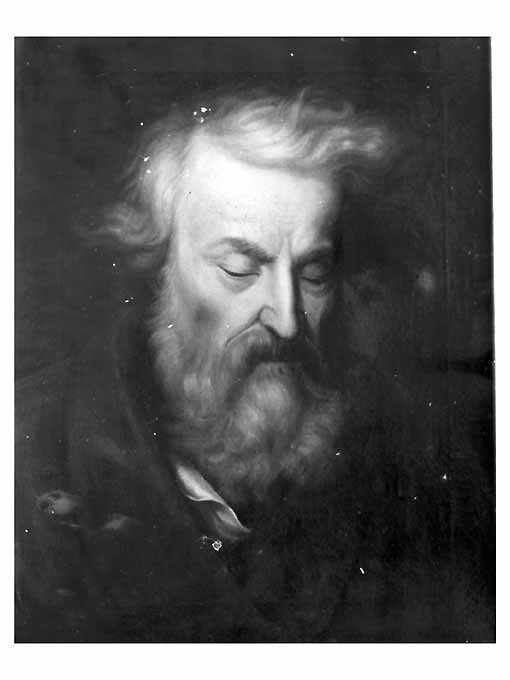 busto ritratto di uomo con barba (dipinto) di Parisi Nicola (sec. XIX)