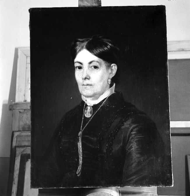 ritratto di donna (dipinto) - ambito pugliese (sec. XIX)