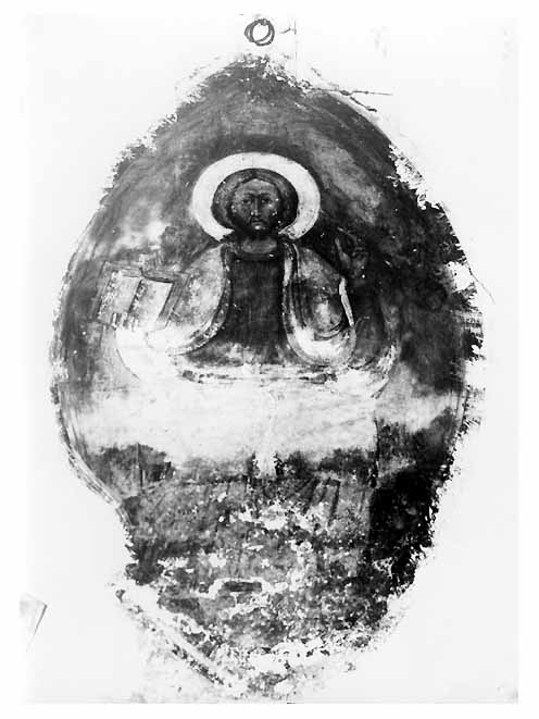 Cristo redentore benedicente (dipinto) - ambito pugliese (secc. XIV/ XV)