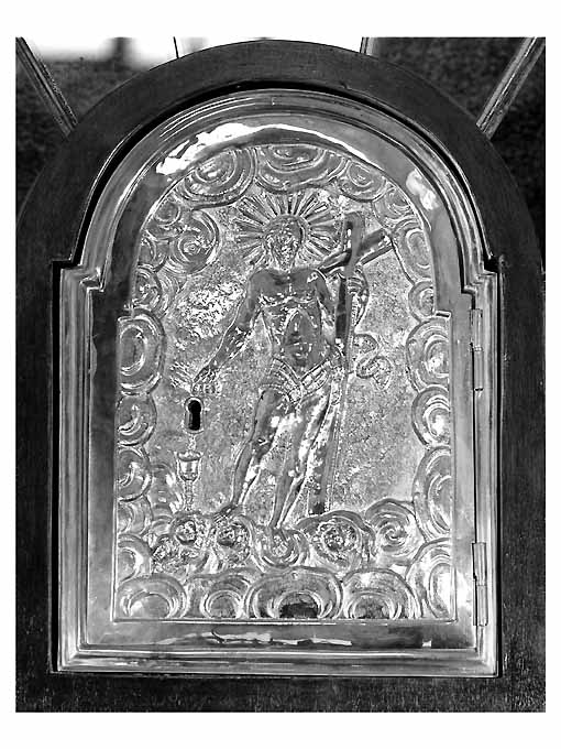 Cristo risorto (sportello di tabernacolo) - ambito napoletano (sec. XVIII)