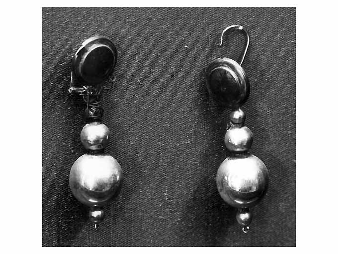 orecchino - a pendente - manifattura pugliese (sec. XX)