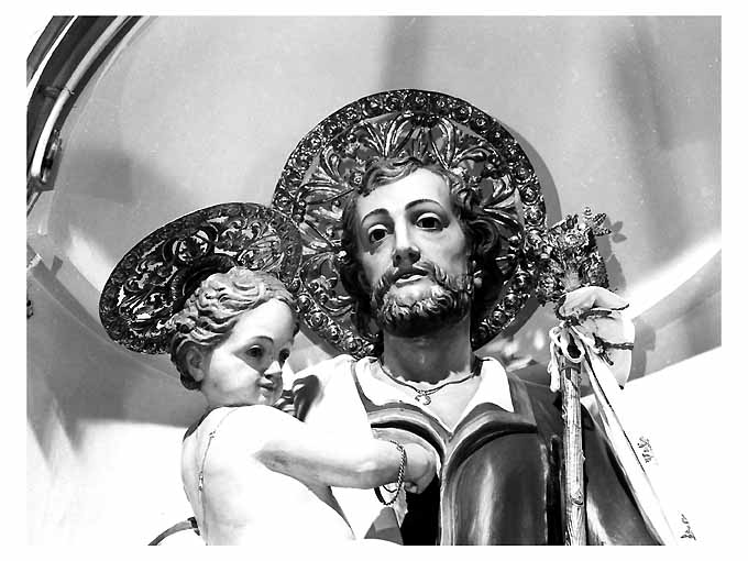 aureola di statua, serie - manifattura napoletana (secondo quarto sec. XX)