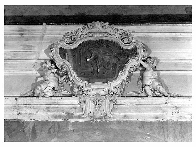 Sansone uccide un leone (rilievo) di Vaccaro Domenico Antonio (scuola) (sec. XVIII)