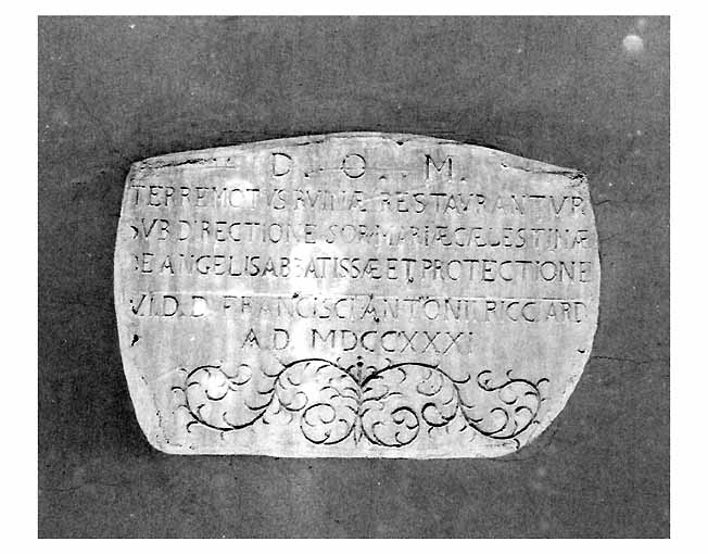 lapide - ambito pugliese (sec. XVIII)