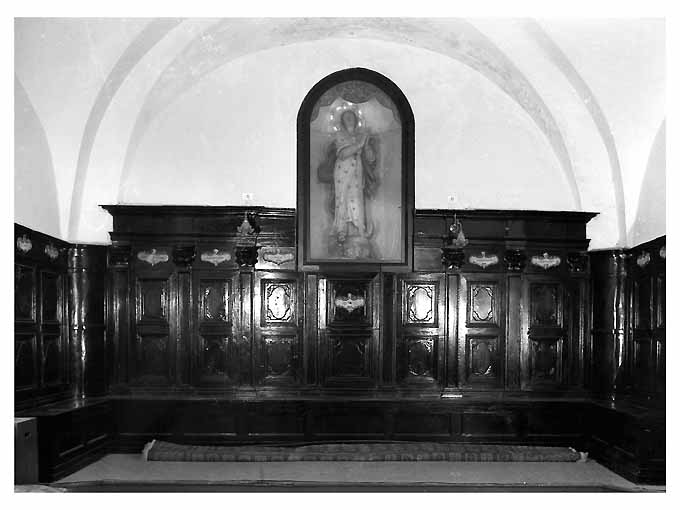 stallo di confraternita - produzione Italia meridionale (sec. XVIII)