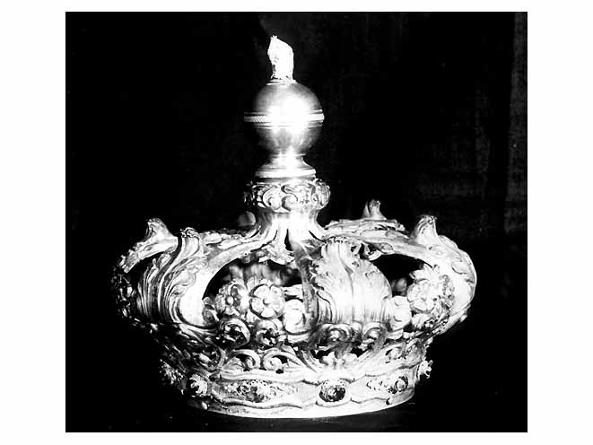 corona da statua - manifattura napoletana (seconda metà sec. XIX)