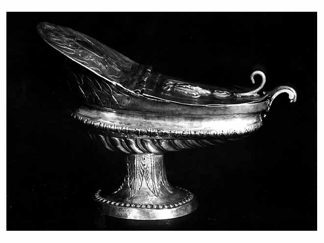 navicella portaincenso - manifattura napoletana (sec. XIX)