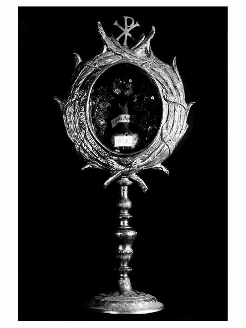 reliquiario - a ostensorio, serie - ambito napoletano (sec. XVII)