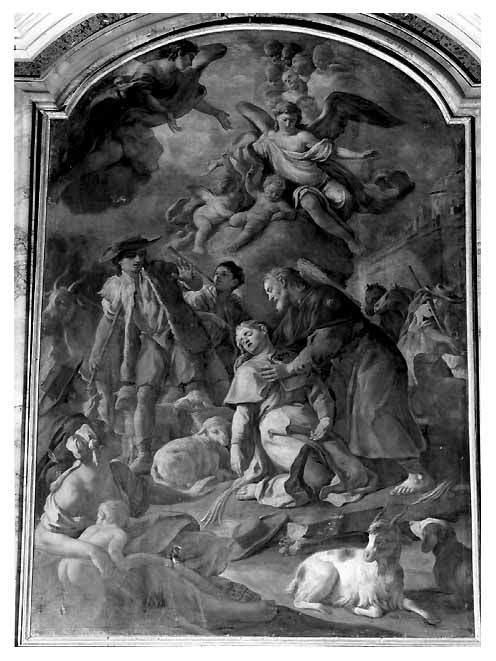morte di San Pellegrino (dipinto) di De Mura Francesco (scuola) (seconda metà sec. XVIII)