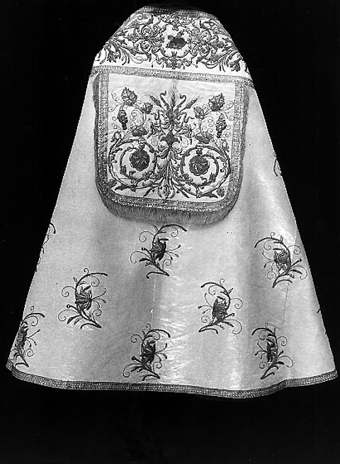 piviale - manifattura napoletana (fine/inizio secc. XVIII/ XIX)