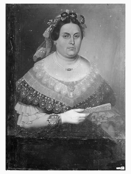 ritratto femminile (dipinto, opera isolata) - ambito Italia meridionale (prima metà sec. XIX)