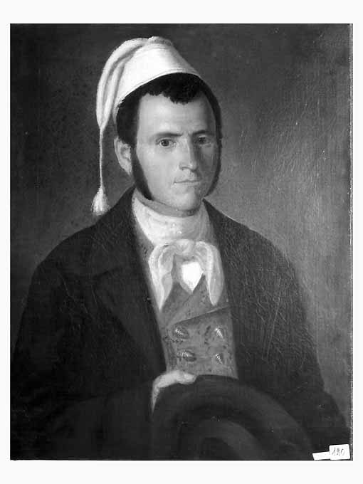 ritratto di uomo in costume calabrese (dipinto, opera isolata) - ambito Italia meridionale (prima metà sec. XIX)