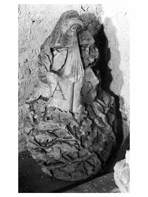monumento funebre, frammento - ambito Italia meridionale (prima metà sec. XIX)