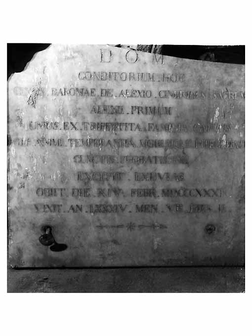 lapide, frammento - ambito Italia meridionale (sec. XIX)