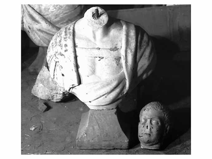 figura maschile (busto, elemento d'insieme) - ambito Italia meridionale (seconda metà sec. XVIII)